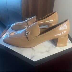 Jeffrey Campbell Archives Bit Loafer Pump Natural Crinkle Patent Women 11 NWOT